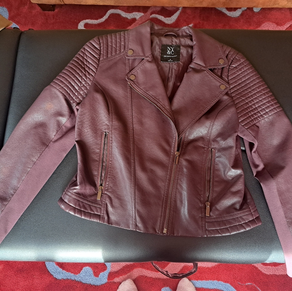 New York & Company Women's Burgundy Jacket